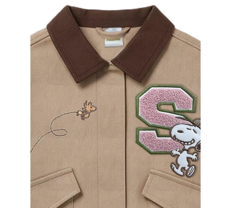 Kate Mack Girls' 2T-6X Snoopy Twill Barn Jacket