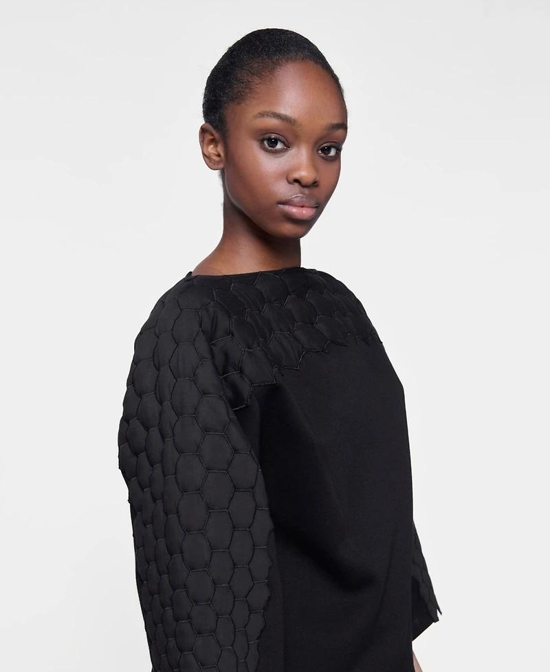 Leem Women's Quilted Embroidered Top