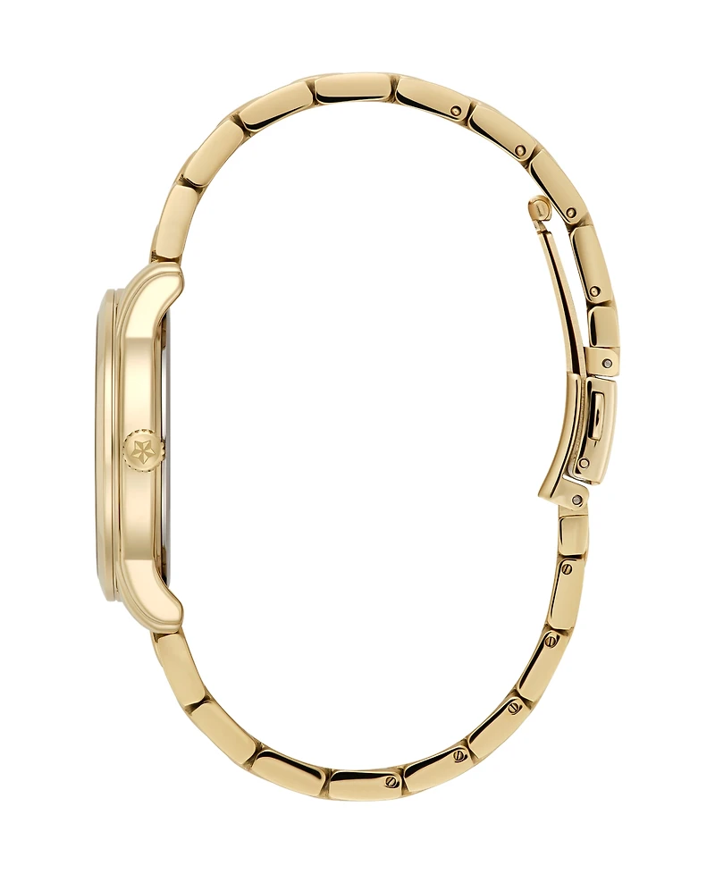 Olivia Burton Women's Colourwave Gold Tone Stainless Steel Bracelet Watch, 36mm