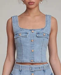 Avec Les Filles Women's Scoop Neck Top