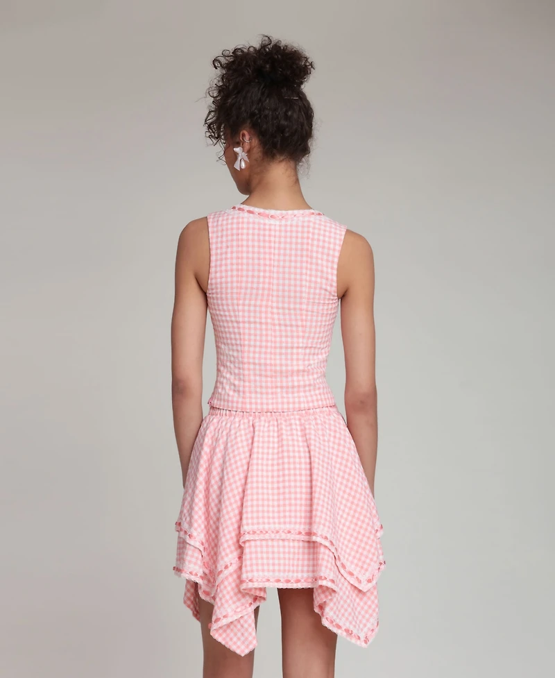 Avec Les Filles Women's Square Neck Dress