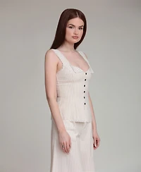 Avec Les Filles Women's V-Neck Top