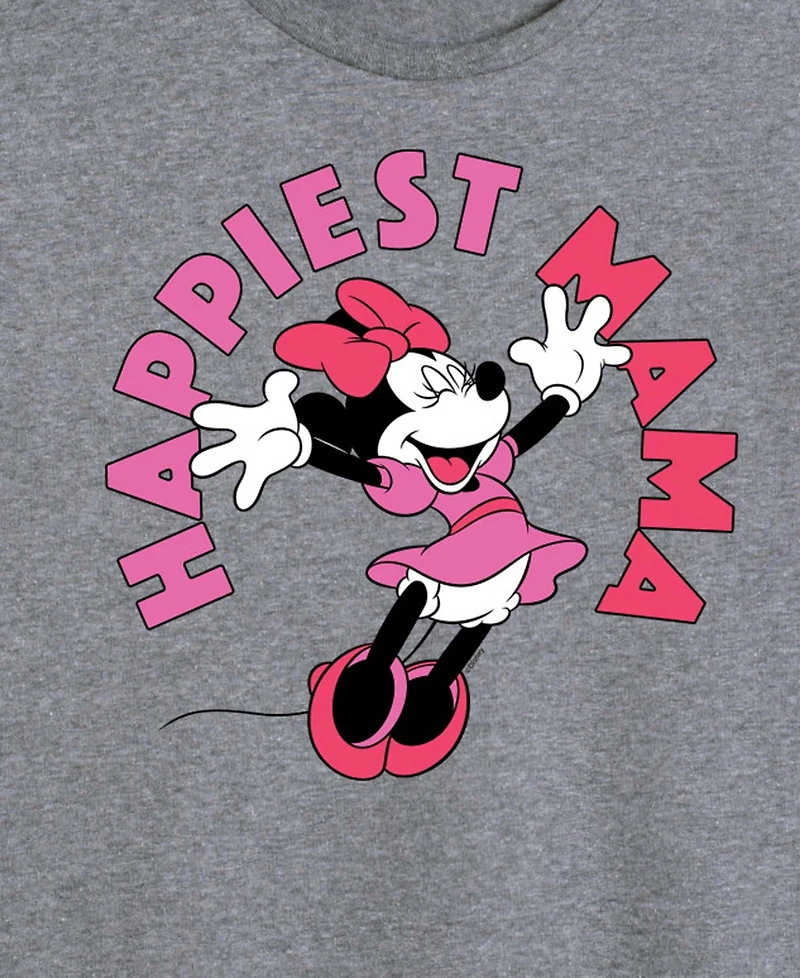 Hybrid Apparel Plus Disney Happiest Mama Short-Sleeve Graphic T-Shirt
