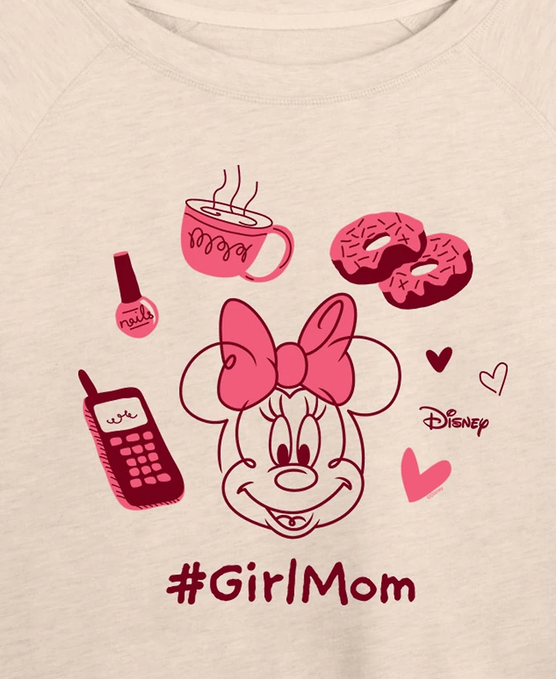 Hybrid Apparel Plus Disney Girl Mom Minnie French Terry Long-Sleeve T-Shirt