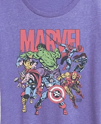 Hybrid Apparel Plus Marvel Group Faded Short-Sleeve Graphic T-Shirt