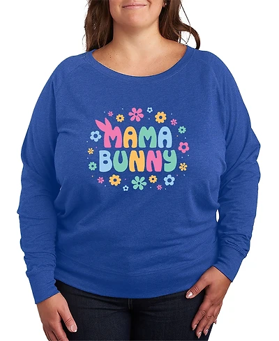 Hybrid Apparel Plus Instant Message Bunny Mama French Terry Long-Sleeve T-Shirt