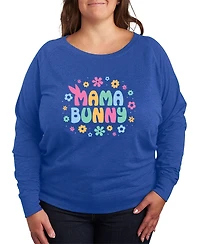 Hybrid Apparel Plus Instant Message Bunny Mama French Terry Long-Sleeve T-Shirt