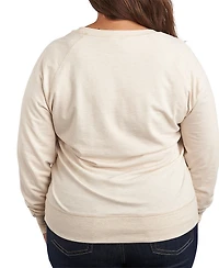 Hybrid Apparel Plus Instant Message Mom Of Course I'm Tired French Terry Long-Sleeve T-Shirt