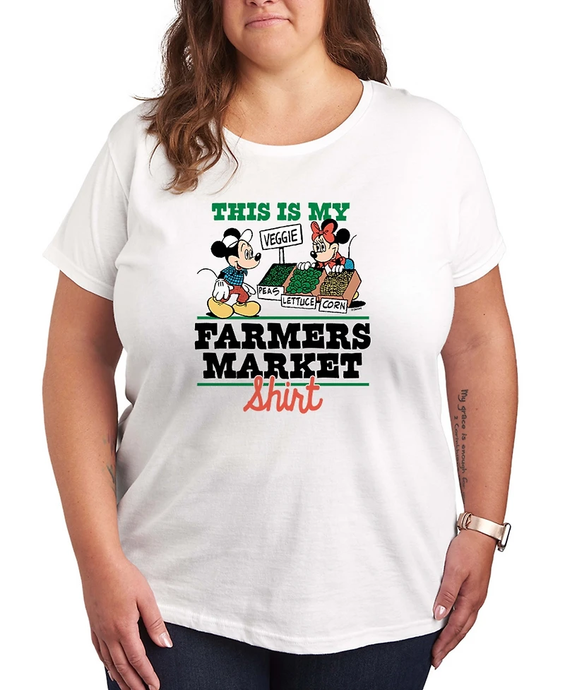 Hybrid Apparel Plus Disney This Is My Farmers Market Shirt Short-Sleeve Graphic T-Shirt