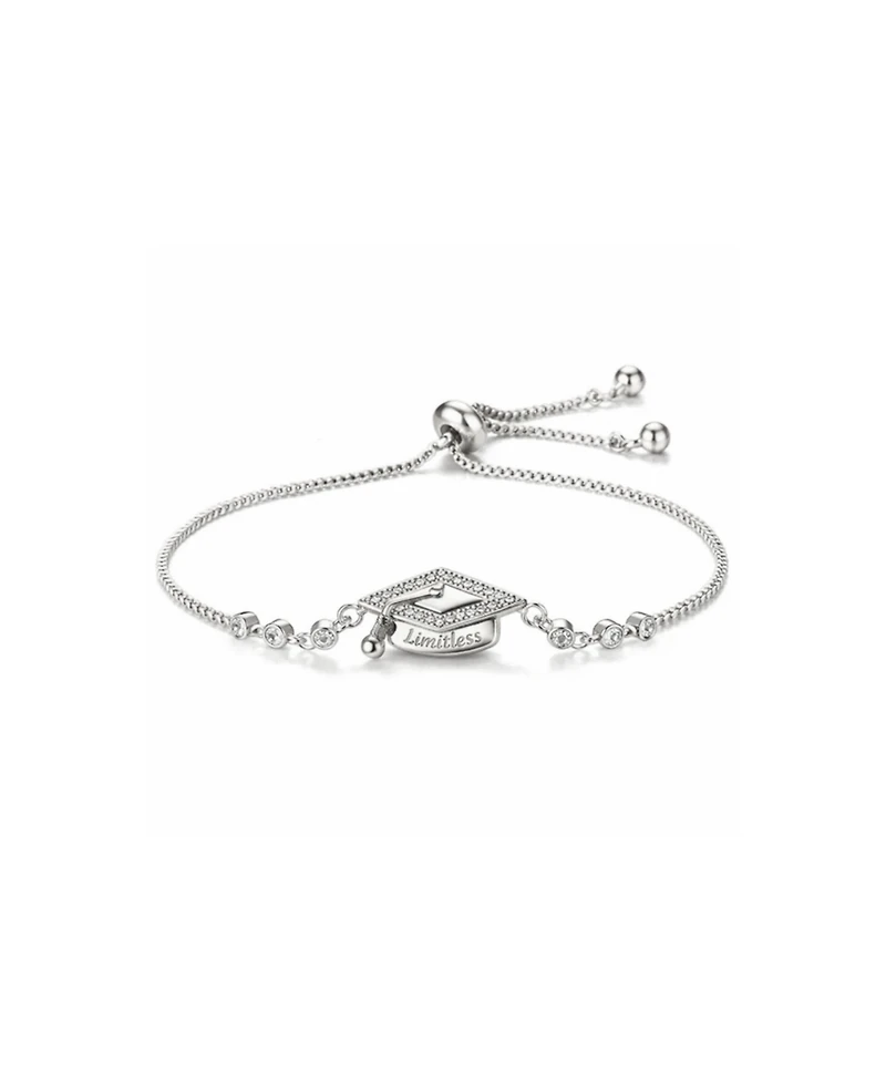 Dloria Limitless Graduation Cap Adjustable Pave Bracelet