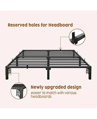 gaomon Bed Frame King Size, 10 Inch Metal Platform, No Screws Needed, No Box Spring Needed, Heavy Duty, 800 Lbs Capacity, Tool-Free Assembly