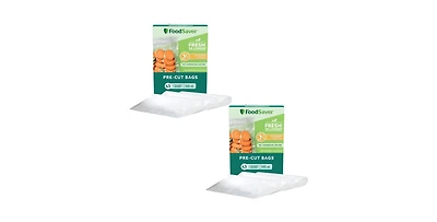 FoodSaver Quart Pre-Cut Vacuum Sealing Storage Bags, 43-Count, Pack of 2