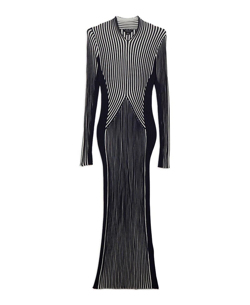 Karen Millen Women's Fitted Long Sleeve Midi Dress