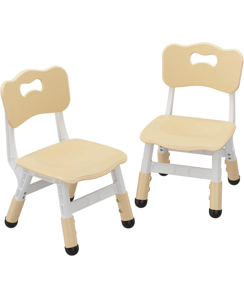gaomon Kids Chair 2 Pack, 3 Levels Height Adjustable Kid Chair, Plastic Toddler Chairs for Children Boys Girls Age 2-6, Suitable Indoor Use, Home