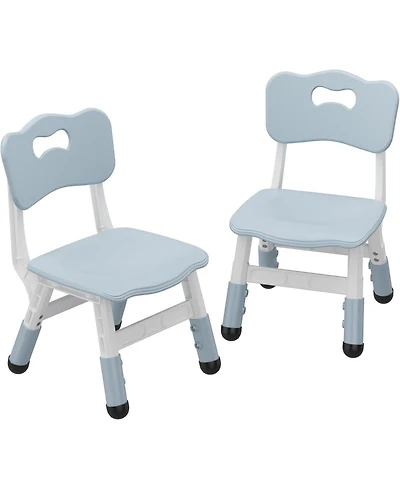 gaomon Kids Chair 2 Pack, 3 Levels Height Adjustable Kid Chair, Plastic Toddler Chairs for Children Boys Girls Age 2-6, Suitable Indoor Use, Home