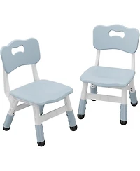 gaomon Kids Chair 2 Pack, 3 Levels Height Adjustable Kid Chair, Plastic Toddler Chairs for Children Boys Girls Age 2-6, Suitable Indoor Use, Home