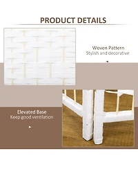 Homcom Panel Room Divider Folding Privacy Screen 5.6' Room Separator