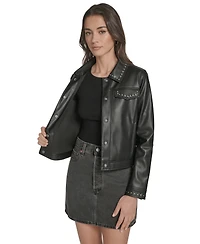 Levi's Women's Laydown Collar Studded Jacket
