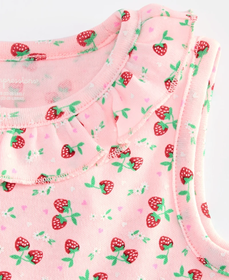 First Impressions Baby Girls' 0M-24M Strawberry-Print Dress, Macy's Exclusive