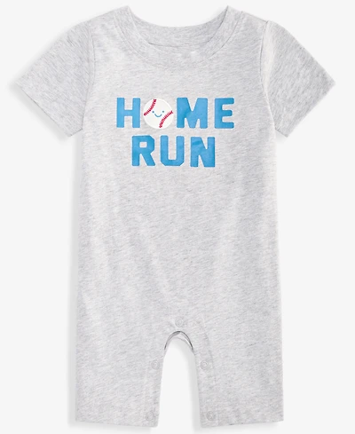 First Impressions Baby Boys' 0M-24M Home Run Cotton Sunsuit, Macy's Exclusive