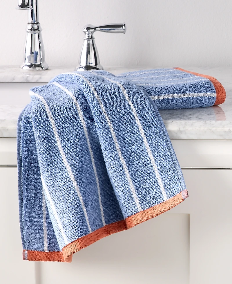 Arch Studio Quick Dry Striped Hand Towel, Set of 2, Macy's Exclusive