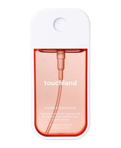 Touchland Power Essence Peachy Lychee Body and Hair Fragrance Mist, 2 oz.