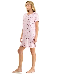 Jaclyn Intimates Women's Relaxed Short-Sleeve Sleep Shirt