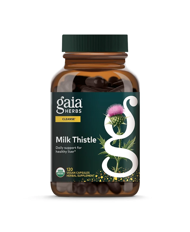 Gaia Herbs Milk Thistle Seed - Liver Supplement & Cleanse Support for Maintaining Healthy Liver Function - With Milk Thistle Seed Extract