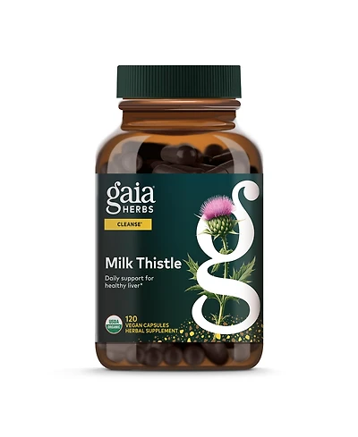 Gaia Herbs Milk Thistle Seed - Liver Supplement & Cleanse Support for Maintaining Healthy Liver Function - With Milk Thistle Seed Extract