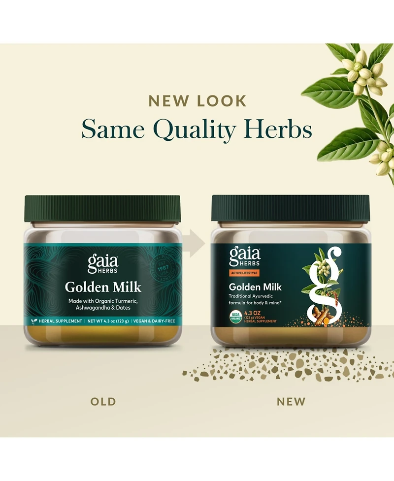 Gaia Herbs Golden Milk Supplement Powder