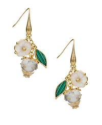 Patrica Nash Gold-Tone Plated Strawberry Wire Drop Earrings