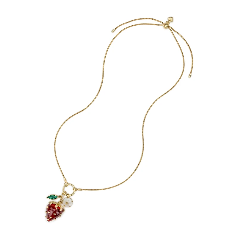 Patrica Nash Gold-Tone Plated Strawberry Pendant Necklace
