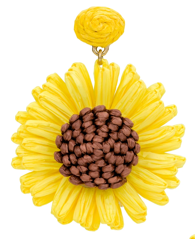 Patrica Nash Gold-Tone Plated Sunflower Earrings