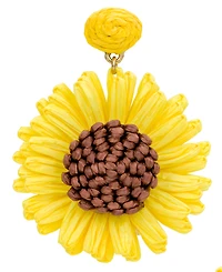 Patrica Nash Gold-Tone Plated Sunflower Earrings