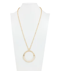Patrica Nash Gold-Tone Plated Wrapped Ring Pendant Necklace