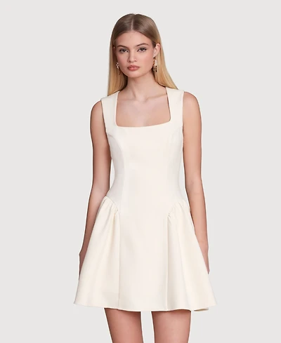 Avec Les Filles Women's Hip Flounce Mini Dress