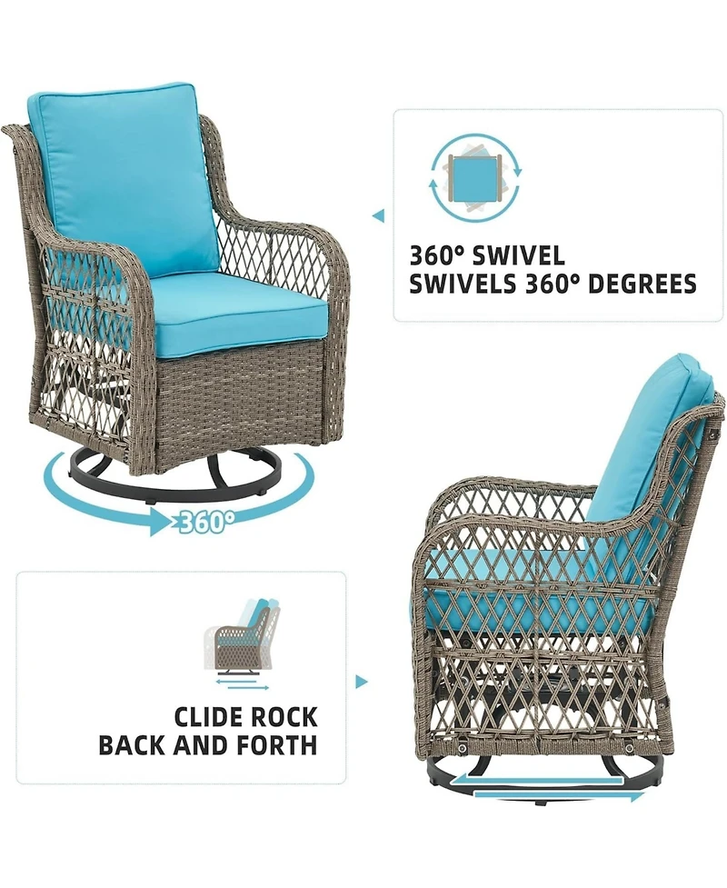 gaomon 3-Piece Outdoor Patio Bistro Set