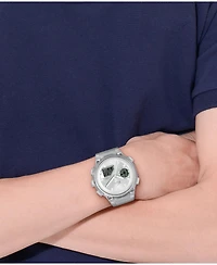 Lacoste Men's LC33 White Silicone Strap Watch, 44.8mm