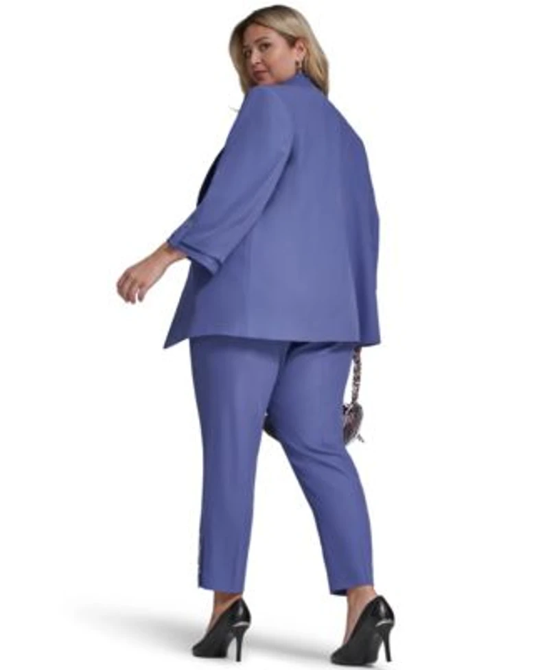 Calvin Klein Open Front 3 4 Sleeve Jacket Slim Leg Pant