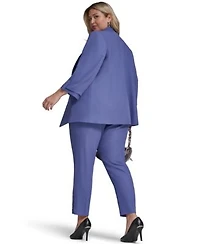 Calvin Klein Open Front 3 4 Sleeve Jacket Slim Leg Pant