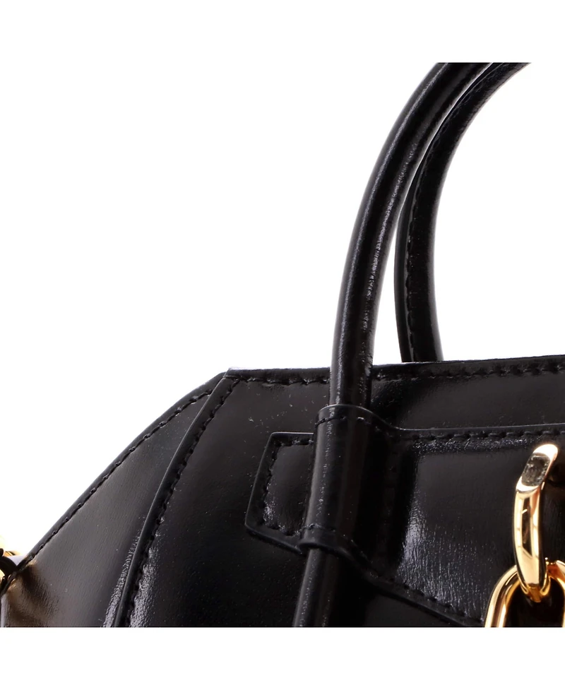 Pre-Owned Givenchy Mini Antigona Lock Bag Leather