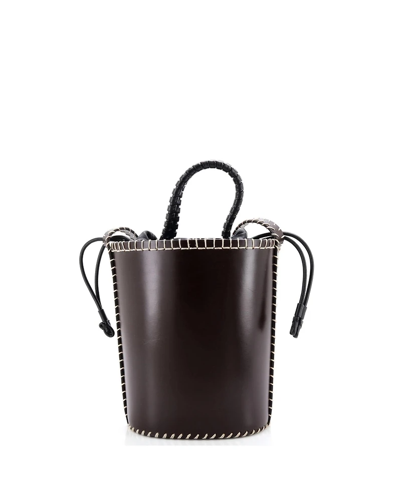 Pre-Owned Chloe Mini Louela Bucket Bag Leather