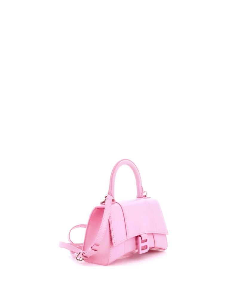 Pre-Owned Balenciaga Xs Hourglass Top Handle Bag Leather