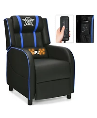 Gymax Massage Gaming Recliner Chair Racing Single Lounge Sofa Home Theater Seat