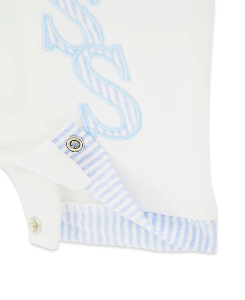 Guess Baby Boys' Stretch Jersey Shortall with Seersucker Details