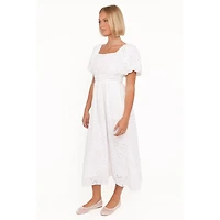Petal and Pup Women's Clo Puff Sleeve Midi Dress