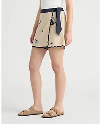 Nvlt Women's Embroidered Skort