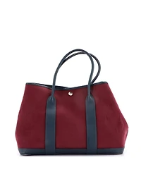 Pre-Owned HERMES 36 Garden Party Tote Toile and Leather
