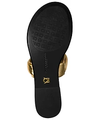 Donna Karan New York Women's Velvet Flat Thong Sandals