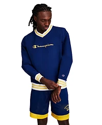 Champion Men's Script V-Neck Pull-On Sweatshirt